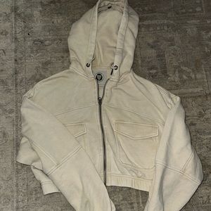 Urban outfitters cropped zip up hoodie!